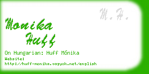 monika huff business card
