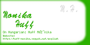monika huff business card